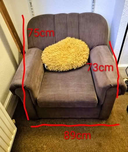 Photo of free Comfy brown armchair (N15, near Downhills Park) #2