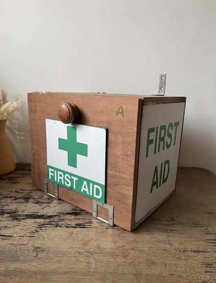 Photo of free Old wooden first aid box (Bromsgrove B61) #3