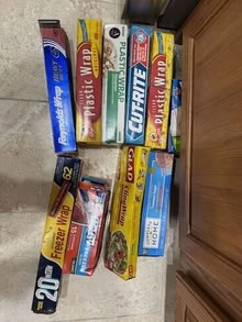 Photo of free opened plastic and reynolds wrap #1