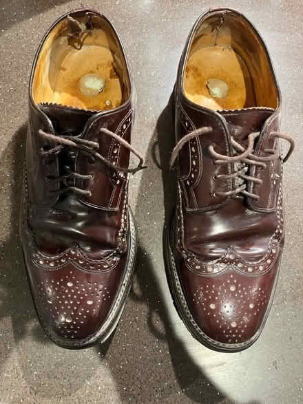 Photo of free Size 7 men’s Loake Royal Brogue shoes - ox-blood / burgund (Brighouse HD6) #1
