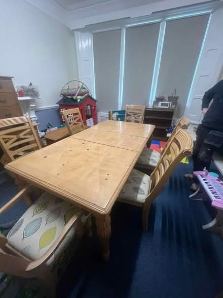 Photo of free Dining room table and 6 chairs (Norham Manor OX2) #2