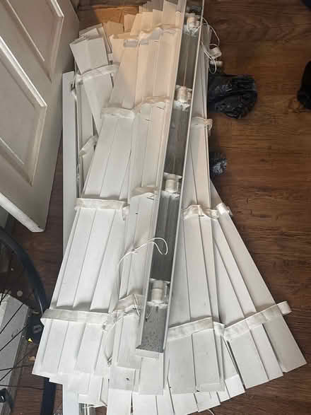 Photo of free Two pairs of white slatted blinds (Archway N19) #1