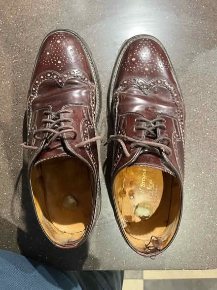 Photo of free Size 7 men’s Loake Royal Brogue shoes - ox-blood / burgund (Brighouse HD6) #2