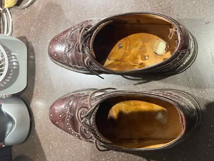 Photo of free Size 7 men’s Loake Royal Brogue shoes - ox-blood / burgund (Brighouse HD6) #3