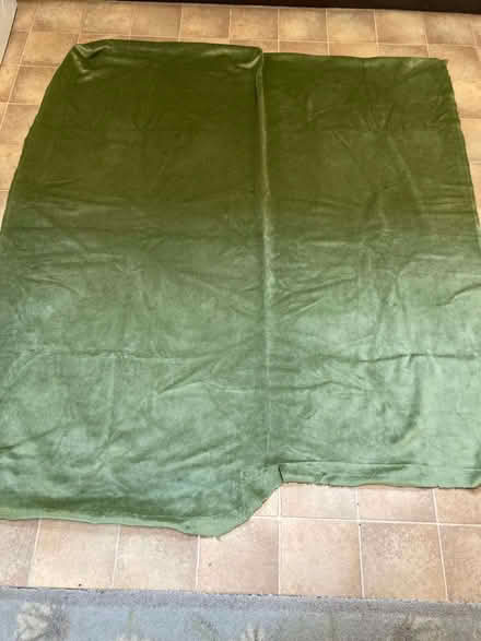 Photo of free Green velveteen upholstery fabric (High Newton LA11) #1