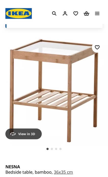 Photo of free 3 x IKEA Side Tables with Glass Top (Kingswood KT20) #2