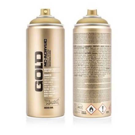 Photo of gold spray paint (lancing) #1