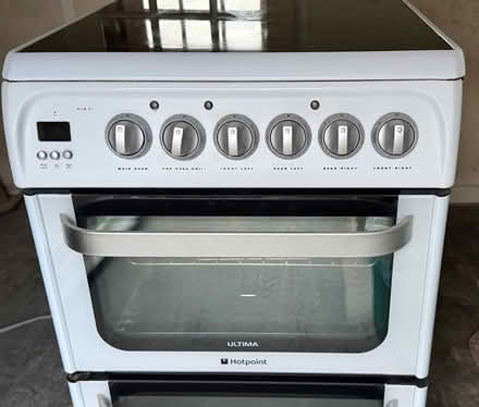 Photo of free Hotpoint double oven cooker, 49.5cm (South Harting) #1
