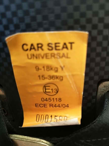 Photo of free Childs car seat (Brincliffe Edge S7) #3