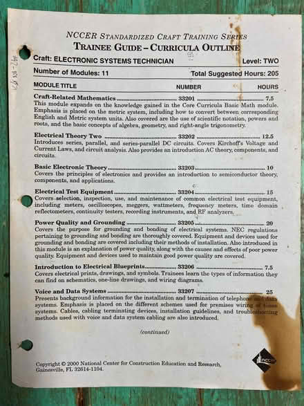 Photo of free Electronic Sys Tech Training Guides (Foster & California Ave) #3