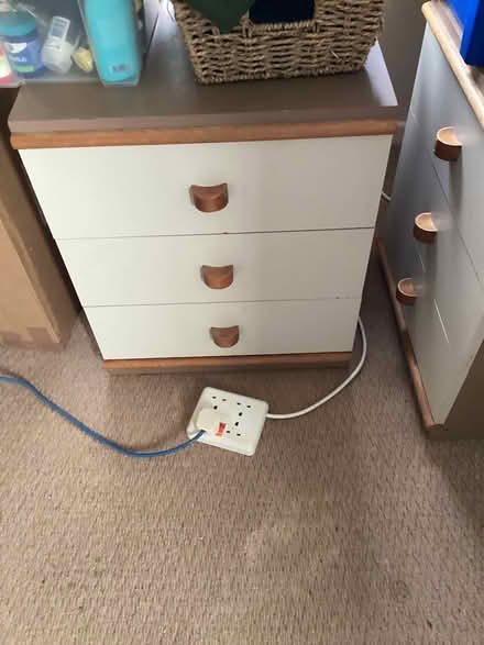 Photo of free Pair of bedside cabinets ( Stag ? ) (Wallington PO16) #1