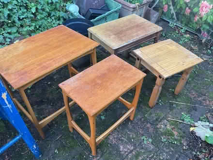 Photo of free Occasional tables, Blue stool, chair (Coton Hill SY1) #1