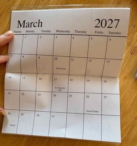 Photo of free Pocket calendars (Downtown Sunnyvale) #2