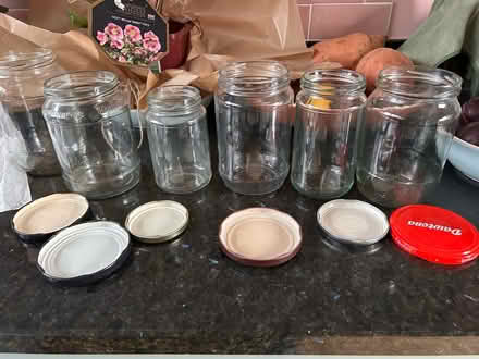 Photo of free 6 good sized jam jars (Gaurlford WR14) #1