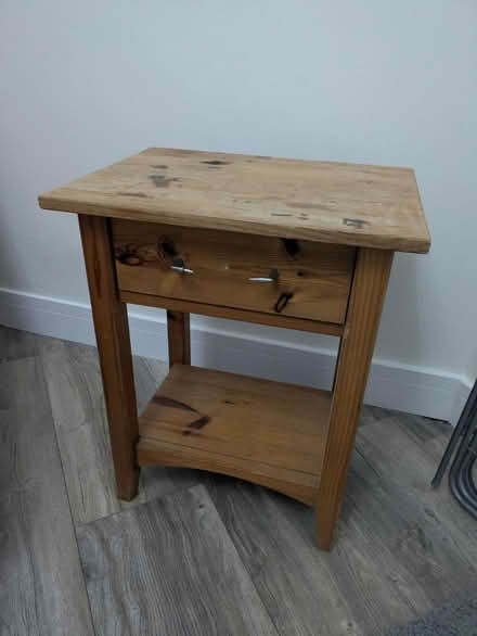 Photo of free Solid wood bedside table (Mosspark, Glasgow G52) #1