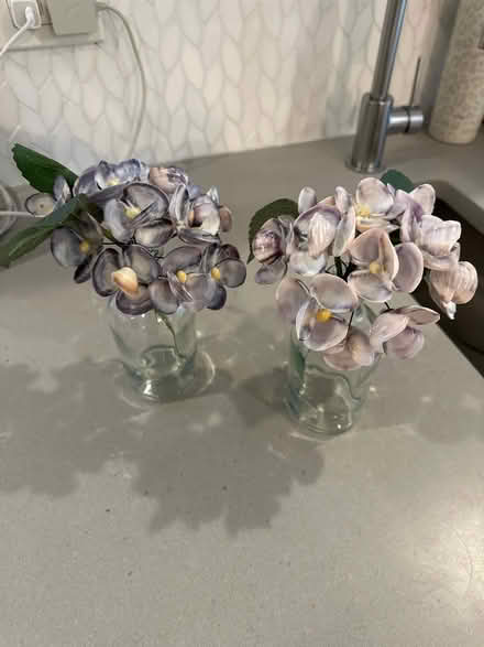 Photo of free Hydrangeas made of clam shells (3 Hoffman place Newport, RI) #1