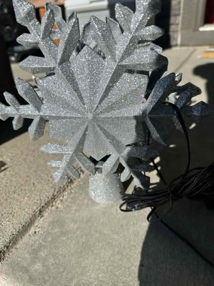Photo of free Silver snowflake tree topper (Frederick/Longmont) #1