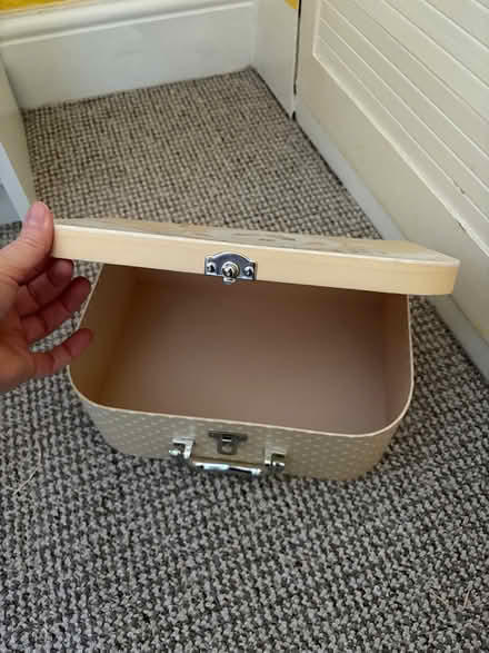 Photo of free New Baby milestone suitcase/box (Stockport centre SK1) #2