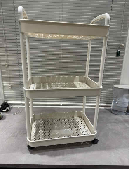 Photo of free Small plastic trolley shelf (Orpington) #1
