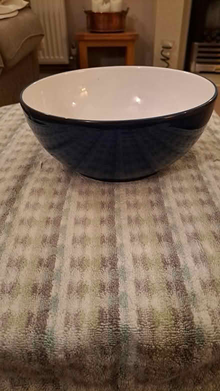 Photo of free Blue serving bowl (Littlehaven) #1