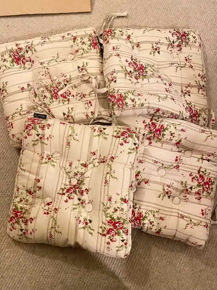 Photo of free Squishy floral tie on seat pads (Epsom KT18) #1
