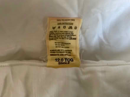 Photo of free Single Slumbalux 12-tog duvet (Wimborne BH21) #3