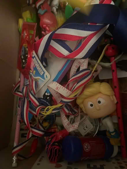 Photo of free Box of small toys which may be used for party bags (Emscote Mill CV34) #1