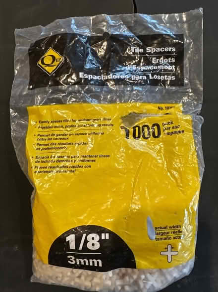 Photo of free Tile Spacers, 1/8" (Germantown 20874) #1