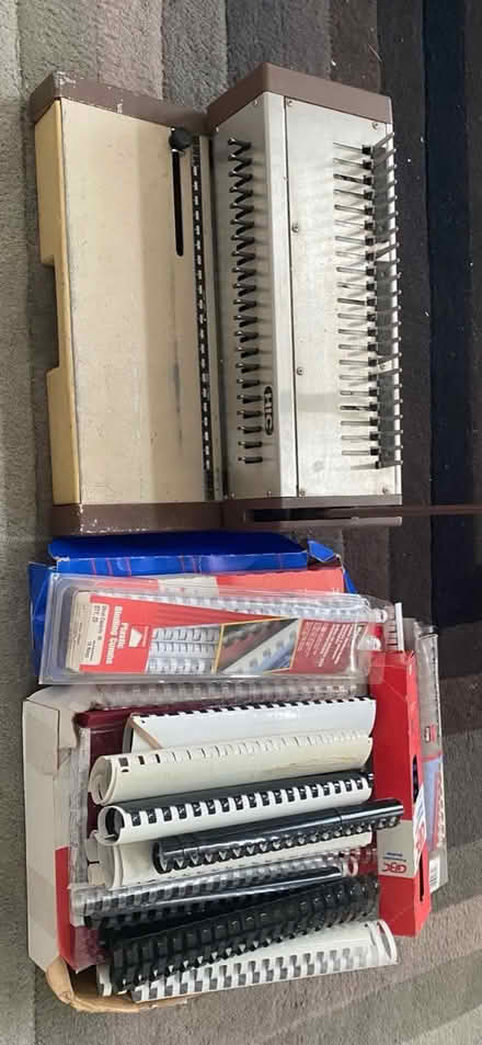 Photo of free Spiral Binding Machine and Supplies (Bowie) #1