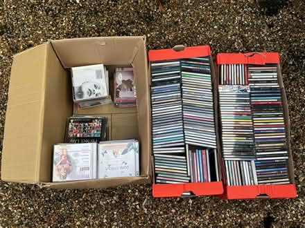 Photo of free 3 boxes of music CDs (Waldens Road, Woking GU21) #1