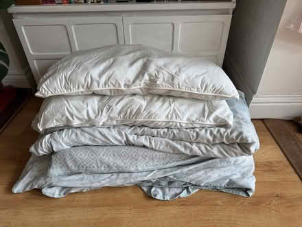 Photo of free 2x ikea pillows and double duvet (Tooting bec) #1