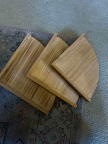 Photo of free 3 corner shelves (no screws) (SW12 8ez) #1