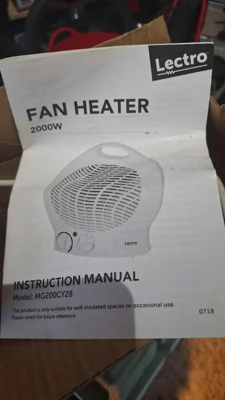 Photo of free Fan heater (Sheffield hackenthorpe S12) #1