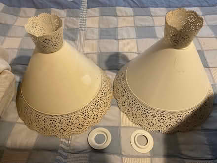 Photo of free Two metal lampshades (Wimborne BH21) #1