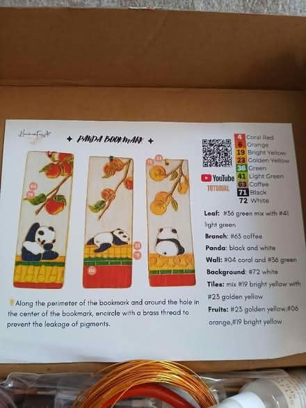 Photo of free Enamel bookmark craft kit (Odd Down) #2