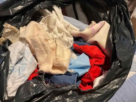 Photo of free Binbag of cotton/linen scraps (Wimborne BH21) #1