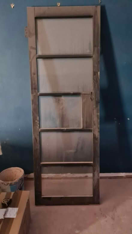 Photo of free Black & Glass door (London SE17) #1