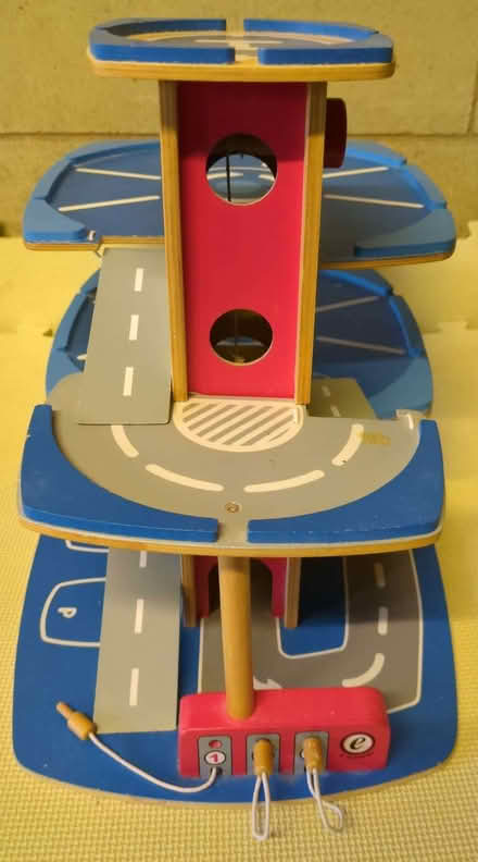Photo of free Wooden toy multi-storey car park (Lambridge) #2