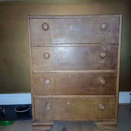 Photo of free Wooden mid 20th Century chest of drawers stripped LS7. (Leeds LS7) #2