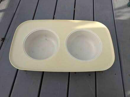 Photo of free Elevated dog feeding bowl holder (West End Santa Rosa) #1