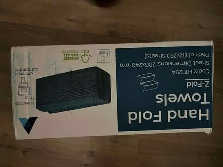 Photo of free A big box of unwanted handtowels (unopened) (Wivenhoe CO7) #1