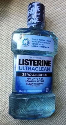 Photo of free sealed bottle of Listerine Ultraclean mouthwash [20886] #1