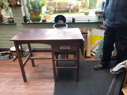Photo of free Desk table £ folding) (Fakenham) #2