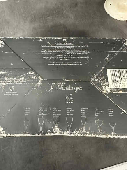 Photo of free Set of 6 vintage wine glasses (East molesey) #3