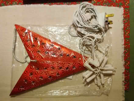 Photo of free Cardboard star with plug in light for inside (Corsham SN13) #2