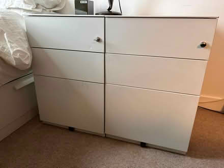 Photo of free Two white desk pedestals, E1 (Stepney E1) #1