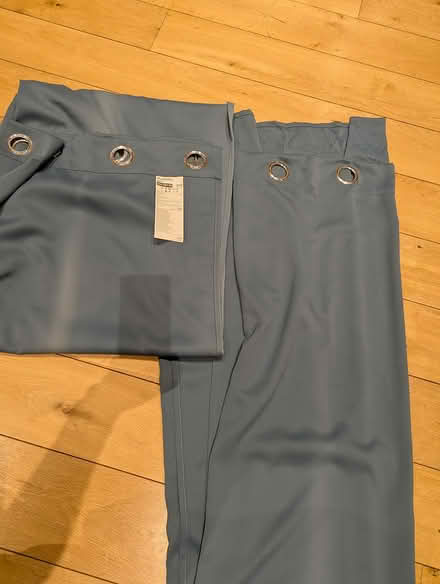 Photo of free Blue long curtains IKEA Hilleborg (Wimbledon Park (SW19)) #1