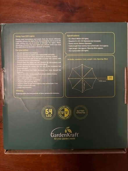 Photo of free Parasols lights (Chiswick W4) #2