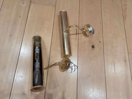 Photo of free 2 gold picture wall lights (Wimbledon Park (SW19)) #3