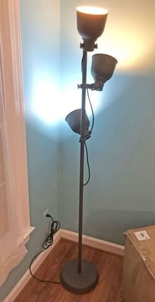 Photo of free floor lamp with 3 adjustable sconces [20886] #1